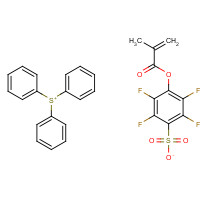 915090-37-8 2,3,5,6-tetrafluoro-4-(2-methylprop-2-enoyloxy)benzenesulfonate;triphenylsulfanium chemical structure