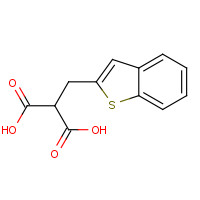 21683-82-9 2-(1-benzothiophen-2-ylmethyl)propanedioic acid chemical structure