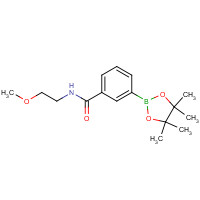 1073353-64-6 N-(2-methoxyethyl)-3-(4,4,5,5-tetramethyl-1,3,2-dioxaborolan-2-yl)benzamide chemical structure