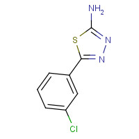 70057-67-9 5-(3-chlorophenyl)-1,3,4-thiadiazol-2-amine chemical structure
