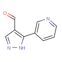 1006482-43-4 5-pyridin-3-yl-1H-pyrazole-4-carbaldehyde chemical structure