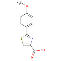 57677-80-2 2-(4-methoxyphenyl)-1,3-thiazole-4-carboxylic acid chemical structure