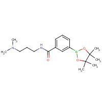 936250-16-7 N-[3-(dimethylamino)propyl]-3-(4,4,5,5-tetramethyl-1,3,2-dioxaborolan-2-yl)benzamide chemical structure