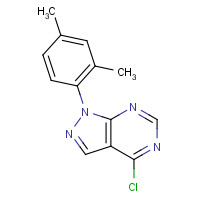 610277-86-6 4-chloro-1-(2,4-dimethylphenyl)pyrazolo[3,4-d]pyrimidine chemical structure