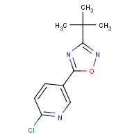1233705-30-0 3-tert-butyl-5-(6-chloropyridin-3-yl)-1,2,4-oxadiazole chemical structure