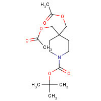 1453213-79-0 tert-butyl 4,4-bis(acetyloxymethyl)piperidine-1-carboxylate chemical structure
