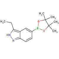864774-69-6 3-ethyl-5-(4,4,5,5-tetramethyl-1,3,2-dioxaborolan-2-yl)-2H-indazole chemical structure