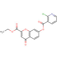 295787-48-3 (2-ethoxycarbonyl-4-oxochromen-7-yl) 2-chloropyridine-3-carboxylate chemical structure