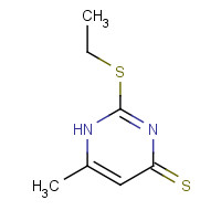 6967-58-4 2-ethylsulfanyl-6-methyl-1H-pyrimidine-4-thione chemical structure