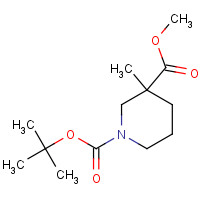 888952-55-4 1-O-tert-butyl 3-O-methyl 3-methylpiperidine-1,3-dicarboxylate chemical structure