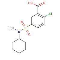 743451-72-1 2-chloro-5-[cyclohexyl(methyl)sulfamoyl]benzoic acid chemical structure