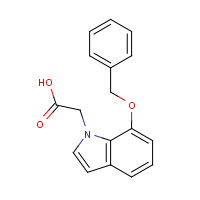 914349-77-2 2-(7-phenylmethoxyindol-1-yl)acetic acid chemical structure