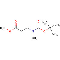 119740-95-3 methyl 3-[methyl-[(2-methylpropan-2-yl)oxycarbonyl]amino]propanoate chemical structure