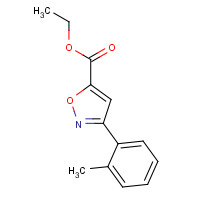 377059-29-5 ethyl 3-(2-methylphenyl)-1,2-oxazole-5-carboxylate chemical structure