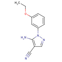 650629-04-2 5-amino-1-(3-ethoxyphenyl)pyrazole-4-carbonitrile chemical structure