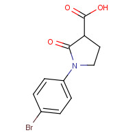 226881-07-8 1-(4-bromophenyl)-2-oxopyrrolidine-3-carboxylic acid chemical structure
