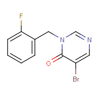 960298-18-4 5-bromo-3-[(2-fluorophenyl)methyl]pyrimidin-4-one chemical structure