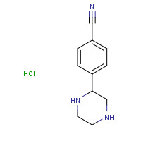 1331954-26-7 4-piperazin-2-ylbenzonitrile;hydrochloride chemical structure