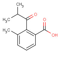 1092448-27-5 3-methyl-2-(2-methylpropanoyl)benzoic acid chemical structure