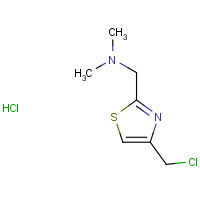 82586-71-8 1-[4-(chloromethyl)-1,3-thiazol-2-yl]-N,N-dimethylmethanamine;hydrochloride chemical structure