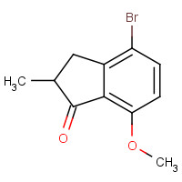 1155261-18-9 4-bromo-7-methoxy-2-methyl-2,3-dihydroinden-1-one chemical structure