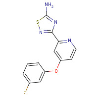 1179361-06-8 3-[4-(3-fluorophenoxy)pyridin-2-yl]-1,2,4-thiadiazol-5-amine chemical structure