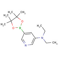 1257554-15-6 N,N-diethyl-5-(4,4,5,5-tetramethyl-1,3,2-dioxaborolan-2-yl)pyridin-3-amine chemical structure