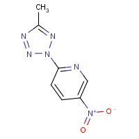 1266335-85-6 2-(5-methyltetrazol-2-yl)-5-nitropyridine chemical structure