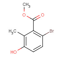 55289-15-1 methyl 6-bromo-3-hydroxy-2-methylbenzoate chemical structure