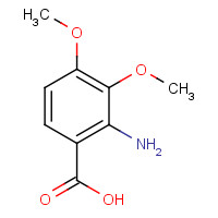 5701-87-1 2-amino-3,4-dimethoxybenzoic acid chemical structure