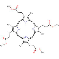 25767-20-8 methyl 3-[7,12,17-tris(3-methoxy-3-oxopropyl)-3,8,13,18-tetramethyl-21,22-dihydroporphyrin-2-yl]propanoate chemical structure