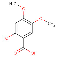 5722-93-0 2-hydroxy-4,5-dimethoxybenzoic acid chemical structure