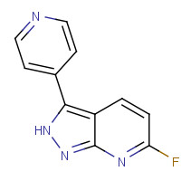 552331-67-6 6-fluoro-3-pyridin-4-yl-2H-pyrazolo[3,4-b]pyridine chemical structure