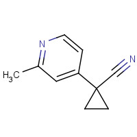 1379670-94-6 1-(2-methylpyridin-4-yl)cyclopropane-1-carbonitrile chemical structure