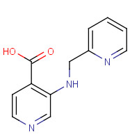 1461602-15-2 3-(pyridin-2-ylmethylamino)pyridine-4-carboxylic acid chemical structure