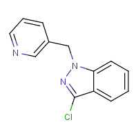 1017781-90-6 3-chloro-1-(pyridin-3-ylmethyl)indazole chemical structure