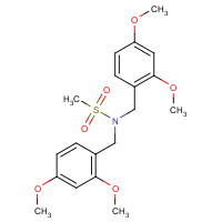 918900-84-2 N,N-bis[(2,4-dimethoxyphenyl)methyl]methanesulfonamide chemical structure