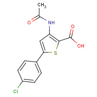 508231-11-6 3-acetamido-5-(4-chlorophenyl)thiophene-2-carboxylic acid chemical structure