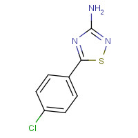 89894-30-4 5-(4-chlorophenyl)-1,2,4-thiadiazol-3-amine chemical structure