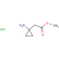 1040233-31-5 methyl 2-(1-aminocyclopropyl)acetate;hydrochloride chemical structure