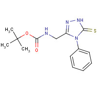 306935-45-5 tert-butyl N-[(4-phenyl-5-sulfanylidene-1H-1,2,4-triazol-3-yl)methyl]carbamate chemical structure