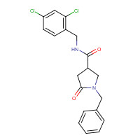 851269-75-5 1-benzyl-N-[(2,4-dichlorophenyl)methyl]-5-oxopyrrolidine-3-carboxamide chemical structure