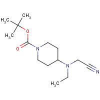 301226-17-5 tert-butyl 4-[cyanomethyl(ethyl)amino]piperidine-1-carboxylate chemical structure