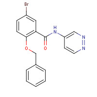 1285513-38-3 5-bromo-2-phenylmethoxy-N-pyridazin-4-ylbenzamide chemical structure