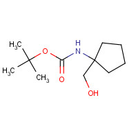 168540-07-6 tert-butyl N-[1-(hydroxymethyl)cyclopentyl]carbamate chemical structure
