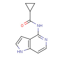 1415124-82-1 N-(1H-pyrrolo[3,2-c]pyridin-4-yl)cyclopropanecarboxamide chemical structure