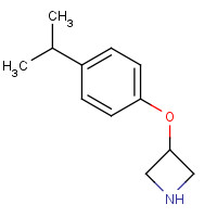 1220029-02-6 3-(4-propan-2-ylphenoxy)azetidine chemical structure