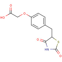 179087-93-5 2-[4-[(2,4-dioxo-1,3-thiazolidin-5-yl)methyl]phenoxy]acetic acid chemical structure
