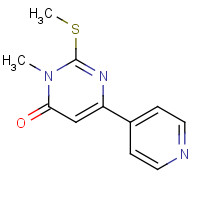 208655-21-4 3-methyl-2-methylsulfanyl-6-pyridin-4-ylpyrimidin-4-one chemical structure