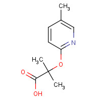 883858-08-0 2-methyl-2-(5-methylpyridin-2-yl)oxypropanoic acid chemical structure